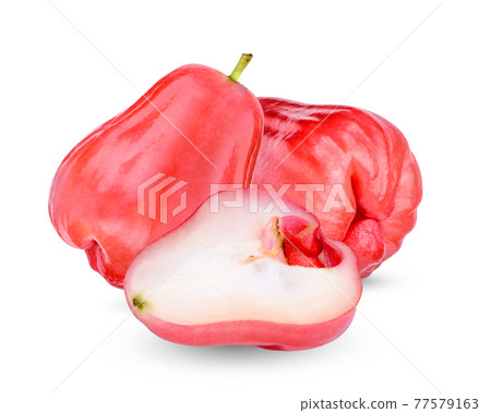 Fresh rose apple isolated on white background 77579163