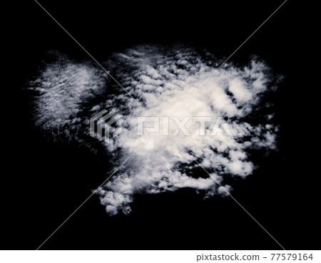 white clouds isolated on black background white clouds isolated on black background 77579164