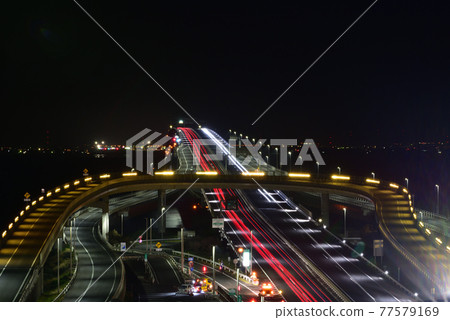 Umihotaru parking area night view 77579169