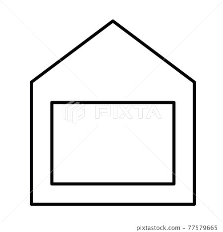 Home or house thin line icon 77579665