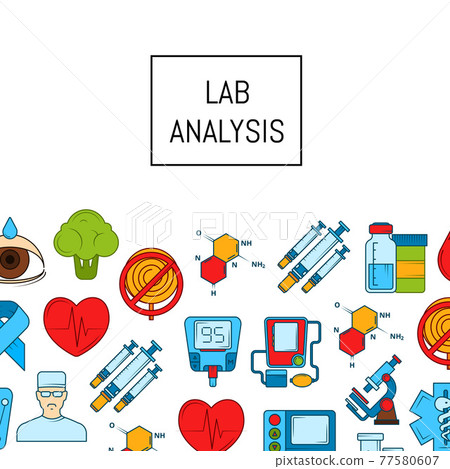colored diabetes icons with place for text colored diabetes icons with place for text 77580607