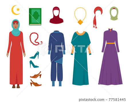 Arab women clothes. National islamic fashion female wardrobe items headscarf hijab dress iranian muslims turkish girls pictures Arab women clothes. National islamic fashion female wardrobe items headscarf hijab dress iranian muslims turkish girls pictures 77581445