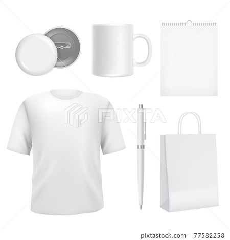Corporate blank souvenirs. Business identity elements template 77582258