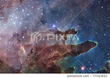 Nebula, cluster of stars in deep space. Elements of this image furnished by NASA 77583691