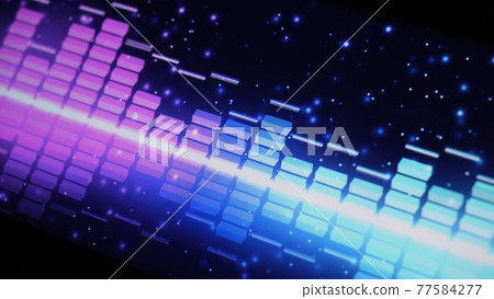 Music Equalizer bar. Audio waveform equalizer on screen black background. Music or sound wave on monitor. colorful sound visualizer abstract. gradient spectrum music graph. Digital graph glow in dark. Music Equalizer bar. Audio waveform equalizer on screen black background. Music or sound wave on monitor. colorful sound visualizer abstract. gradient spectrum music graph. Digital graph glow in dark. 77584277