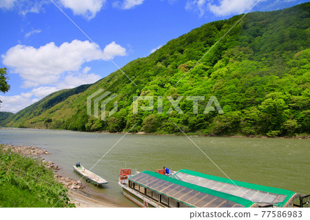 Mogami River / Sennindo ferry terminal (Tozawa Village, Yamagata Prefecture) 77586983