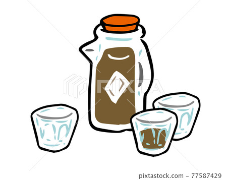 Tea bag pitcher and glass / ice drink 2 77587429