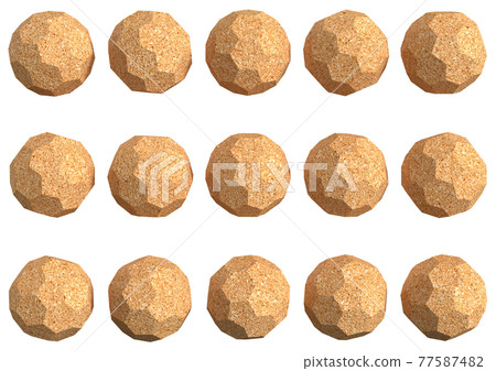 Wood grain C60 fullerene shaped cube graphic material Wood grain C60 fullerene shaped cube graphic material 77587482