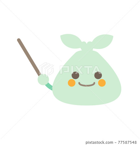 指針垃圾袋微笑 77587548