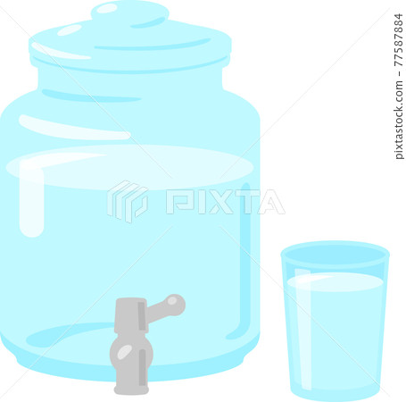 Glass water dispenser, jar 77587884