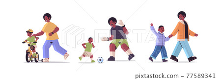 set father spending time with little son parenting fatherhood friendly family concept set father spending time with little son parenting fatherhood friendly family concept 77589341
