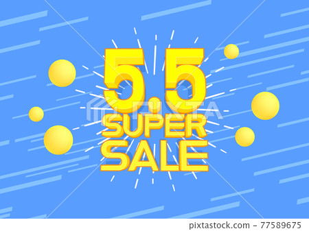 5.5 Shopping day sale poster or flyer design. 5.5 Super sale online banner. 5.5 Shopping day sale poster or flyer design. 5.5 Super sale online banner. 77589675