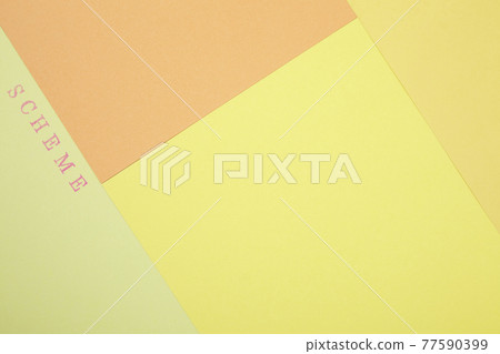 scheme plan Image formation design of concept Color paper and line combination background 77590399