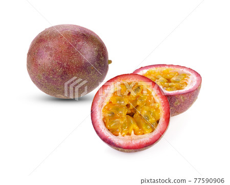 passion fruit isolated on white background 77590906