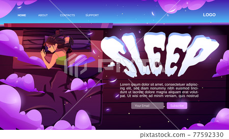 Sleep website with woman naps in bed under blanket Sleep website with woman naps in bed under blanket 77592330