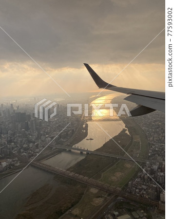 大阪的日落 大阪的日落 77593002