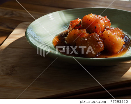 Korean traditional food Tteokbokki Korean traditional food Tteokbokki 77593320