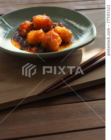 Korean traditional food Tteokbokki Korean traditional food Tteokbokki 77593322