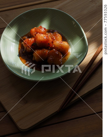 Korean traditional food Tteokbokki Korean traditional food Tteokbokki 77593326