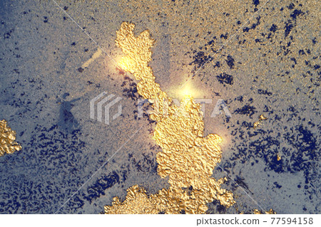 Abstract blue and gold marble texture with sparkles. Vector background Abstract blue and gold marble texture with sparkles. Vector background 77594158