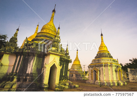 Ancient buddhist temple, Pindaya, Burma, Myanmar. Ancient buddhist temple, Pindaya, Burma, Myanmar. 77597567