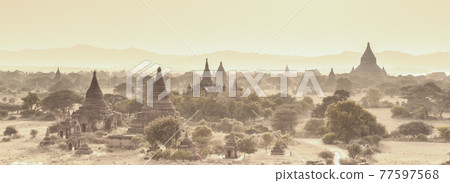 Temples of Bagan, Burma, Myanmar, Asia. Temples of Bagan, Burma, Myanmar, Asia. 77597568