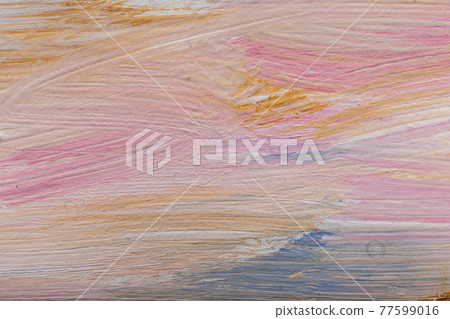 summer paint illustration. Abstract acrylic oil gouache paint background. Brush painting 77599016