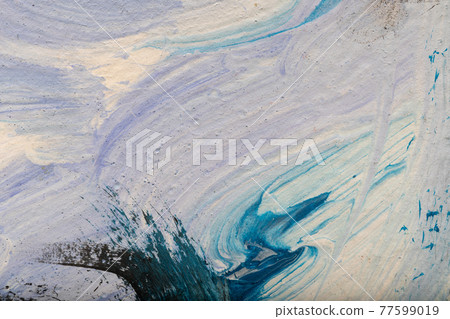 blue sky painted with gouache. winter background illustration paint blue sky painted with gouache. winter background illustration paint 77599019