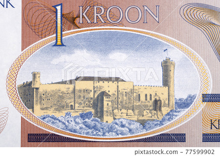 Toompea Castle from Estonian money Toompea Castle from Estonian money 77599902