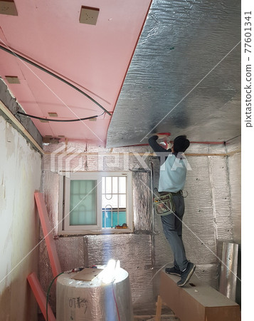 Construction. Insulation. Heat preservation. Interior. Heat reflection. Interior 77601341
