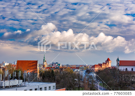 Aerial view of Poznan, Poland Aerial view of Poznan, Poland 77603085