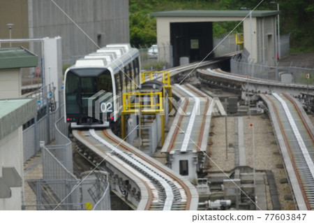 Vehicles that stop at the Linimo depot in Aichi Prefecture 77603847