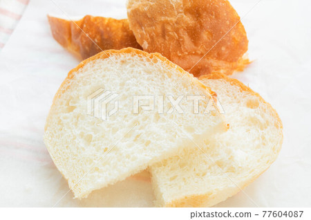 Sliced French bread Sliced French bread 77604087