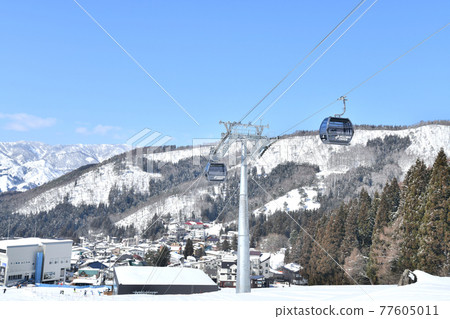 Nozawa Onsen Ski Resort Nagasaka Slope and New Nagasaka Gondola (Nozawa Onsen Village, Nagano Prefecture) [2021.2] 77605011