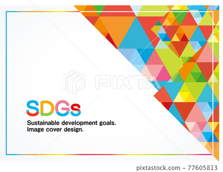 SDGs colorful image background design 77605813