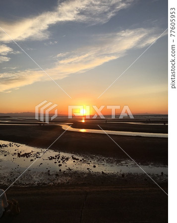 在Masutama海岸的日落 在Masutama海岸的日落 77605953