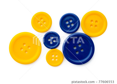 Large plastic clothes button isolated on white background Large plastic clothes button isolated on white background 77606553