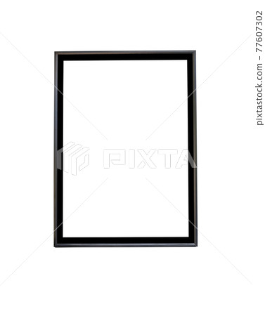 Vintage photo frame isolated on white background. 77607302