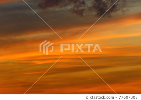 Sky and clouds after sunset,twilight sky background. 77607305