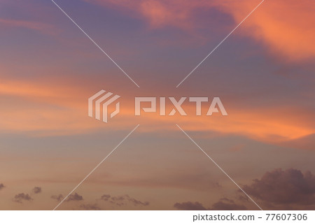 Sky and clouds after sunset,twilight sky background. 77607306