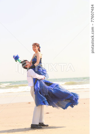 Wedding photo photo only wedding sea location shooting Wedding photo photo only wedding sea location shooting 77607484