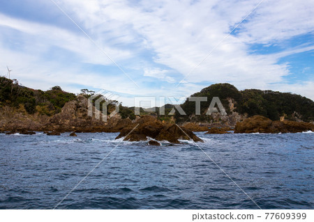 View from the Irozaki Cape Tour Boat 77609399