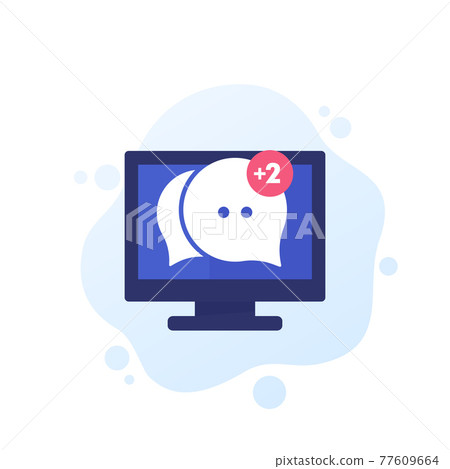 comment, new reply, message in chat vector icon comment, new reply, message in chat vector icon 77609664