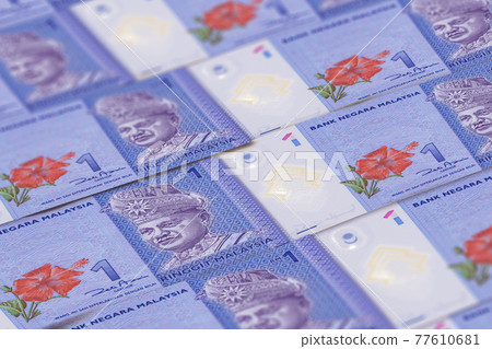 MYR. Malaysian ringgit banknotes background. Money of Malaysia MYR. Malaysian ringgit banknotes background. Money of Malaysia 77610681