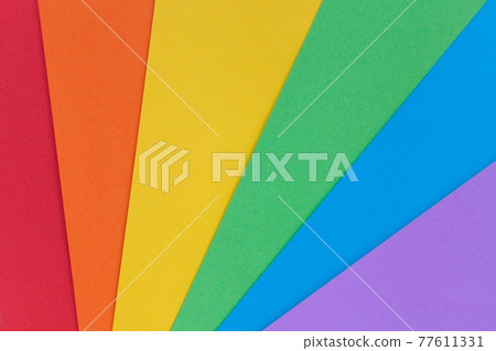Paper in lgbt colors for background. Pride community. Rainbow colors. Paper in lgbt colors for background. Pride community. Rainbow colors. 77611331