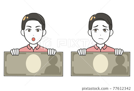 Men with bills doubt Men with bills doubt 77612342