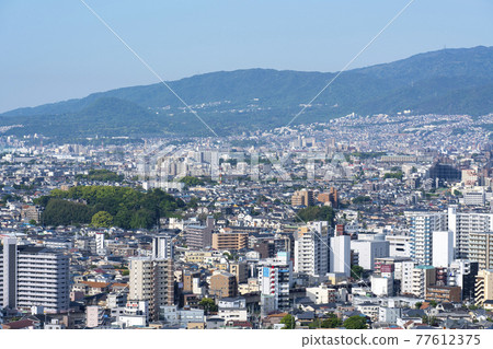 [Osaka] Scenery from Satsukiyama Hidebodai, Ikeda City on a sunny day 77612375