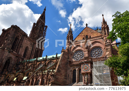 Notre Dame Cathedral in Strasbourg, France, taken August 15, 2021 77613975