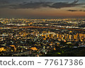 Night view of Osaka from Mayudaira Observatory in Ikeda City, Osaka Prefecture 77617386