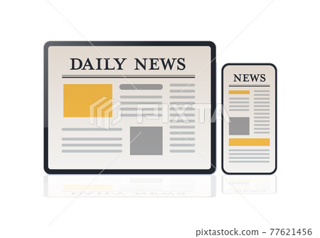 daily news articles on smartphone and tablet screens newspaper application communication mass media daily news articles on smartphone and tablet screens newspaper application communication mass media 77621456